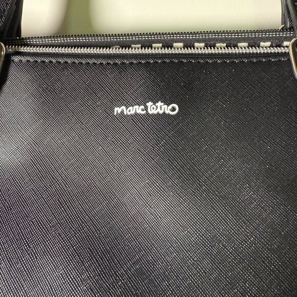 Marc Tetro Black Large Tote with Boston Terrier Dog Featured - Picture 2 of 12